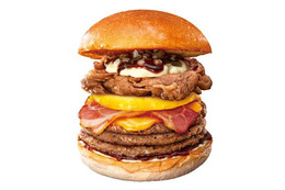 ロッテリア、8月“肉の日”キャンペーンは「BBQパイン絶品チーズバーガー」がキングサイズに 画像
