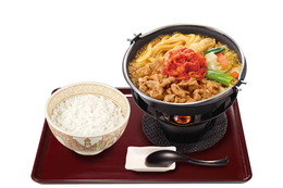 すき家が新鍋メニュー「牛キムチ鍋定食」を発売! 隠し味がきいた旨辛スープ 画像