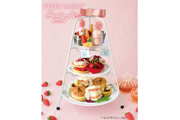 限定プレート付き!ピーターラビットガーデンカフェ、10周年特別アフタヌーンティー販売 画像