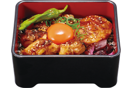 なか卯、大判つくねと鶏もも肉の2種類が堪能できる「とろたま炭火焼き鶏重」5月14日より発売