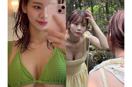“着てても露出”状態!? 韓国で最もグラマラスな女性芸人が魅せたビーチでの“限界コーデ”【PHOTO】 画像