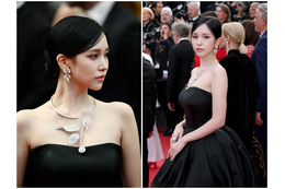 TWICE・MINA、新作ジュエリーを身にまとってカンヌ国際映画祭のレッドカーペットに登場！