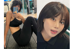 “ラケット破壊”の元カレも後悔?はち切れそうな健康美スタイル…ユビン、お座りテニスコートSHOT【PHOTO】 画像