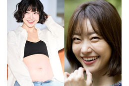 ブラトップ姿に“10歳下夫”もメロメロ?双子妊娠中の韓国歌手が28週目のふっくらお腹を公開【PHOTO】 画像