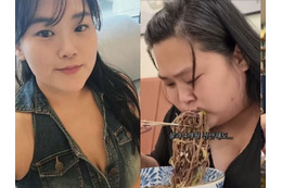 谷間披露は自信の表れか 驚異の“マイナス67kg”で大変身したスジさんの近況が話題、弟夫婦は歌手【PHOTO】 画像