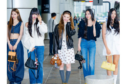 日本人メンバーはウエストを惜しげなく披露…MEOVV、東京イベントに向け華麗に出国【独自写真】 画像