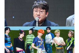 “BTSの父”パン議長、ダイエット成功でアイドル顔負けのビジュアル？新J-POPグループと記念SHOT【PHOTO】 画像