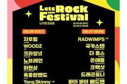 日本からはRADWIMPS・ヤングスキニーが出演　「2025 Let's Rock」最終ラインナップ発表！ 画像