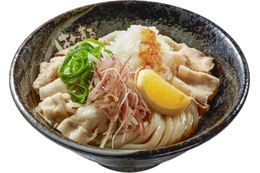 はなまるうどん、薬味のアクセントがたまらない新メニュー「3種薬味豚しゃぶうどん」が販売中！