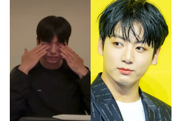 BTS・JUNG KOOK、ライブ配信中に涙を流す「ダメだよ、何やってるんだよ！」　話題の作品にハマった姿 画像