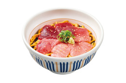 なか卯、とろける中トロと濃厚赤身「天然南まぐろ丼」8月6日より販売開始