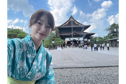 桜井日奈子、浴衣で長野の夏満喫「んもぅ蕎麦おいしすぎ」