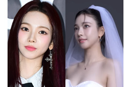 「今日私結婚する」aespa・カリナが花嫁に!?純白ウェディングドレス姿の圧巻美貌でファンを虜に 画像