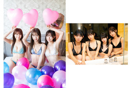 SKE48新選抜7名がチーム別に水着グラビア！“賑やか＆大人の雰囲気”の対照的な表情見せる