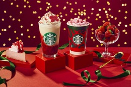 スターバックス、クリスマスの新作「ストロベリー&ジョイフルメドレー」フラペチーノが11月1日発売!