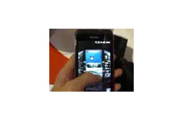 【MWC 2010 Vol.15：動画】東芝製スマートフォン「TG02」をチェック！ 画像