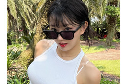 迫力バツグンのボリュームに圧倒される…韓国の元OLチアガール、“ピタッと”ピンクシャツSHOTに反響【PHOTO】 画像