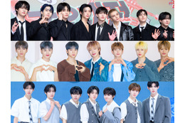 イケメンが大渋滞…Stray Kids×NEXZ×KickFlip、JYPボーイズグループの“仲良しSHOT”にファン熱狂【PHOTO】 画像