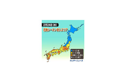 東京都と大阪府、本格花粉シーズンに突入!! 画像