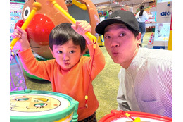 おばたのお兄さん、2歳息子と初めてテレビ