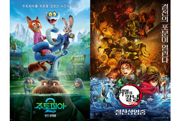 映画『鬼滅の刃』韓国で首位の座を明け渡し、年間2位に転落　『ズートピア2』が観客動員数569万人に 画像