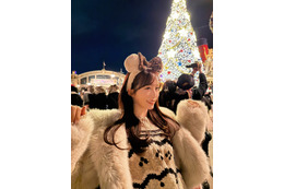 AKB48・小栗有以、ディズニープライベートショット！もこもこコーデが好評！