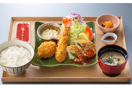 大戸屋、「福アゲ三昧定食」1月8日より数量限定販売！大海老フライ＆豚ヒレかつ＆かにクリームコロッケを一度に味わえる