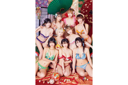 えなこ、東雲うみらが和装ビキニ姿で集合！PPEメンバー9名が“年初めグラビア”