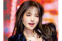 脇腹までガッツリと…IVE・リズ、大胆カットの“ハイレグ”衣装で視線を圧倒「すさまじい破壊力」 画像