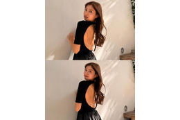 「王様のブランチ」リポーター・松元絵里花、ざっくり背中開きブラックコーデ披露！引き締まった美背中ショット公開