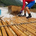 ヤナ漁で鮎を獲る