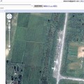 北朝鮮のとある地域。軍用機らしきものも見える