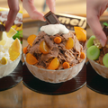 FRUITS ZIPPER、「明治おかし大使」3年目突入!初のメニュー監修でチョコかき氷コラボ始動