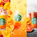 左から)ぎゅぎゅっと オレンジ & マンゴー フラペチーノ®、チラックス ソーダ オレンジ & マンゴー、クラフト ジューシー オレンジ & マンゴー ティー※画像はイメージです