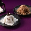 (上)しぼりたてモンブラン (下)おばけモンブラン