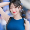目を奪われるボリュームと魅惑の“一筋”、韓国美女チアの可憐なドレス姿に「ビジュアル爆発」の声