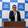 H.I.S. Mobile代表取締役社長の猪腰英知氏【撮影/平木昌宏】