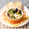 魚介とブロッコリーのアヒージョ