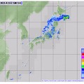 気象庁サイトの雨雲レーダー画像