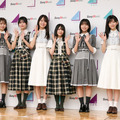 (左から)日向坂46・上村ひなの、櫻坂46・的野美青、乃木坂46・賀喜遥香、櫻坂46・森田ひかる、日向坂46・大野愛実、乃木坂46・池田瑛紗【撮影:平木昌宏】