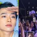 “客席ダイブ”も誰も支えず転落…韓国アイドル、学園祭での危険行為に賛否「手が塞がってるのに…」