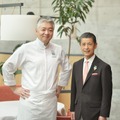 料理長 鎌田匡人(左)とソムリエ 加茂文彦(右)