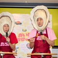 アンガールズ、牡蠣姿の「おせっ貝ズ」に!広島グルメの食べ方を紹介