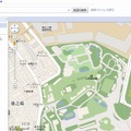 同じ地図のGoogleマップ版。個別の施設名は表示されていない