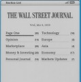 Kindle上のWall Street Journal