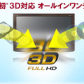 世界初をうたう3D対応オールインワンテレビ