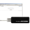 「PicoDrive ACCESS（ピコドライブ・アクセス）」の専用USBキーと利用画面のイメージ