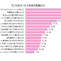 TV VODサービス利用の動機付け