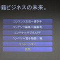 電子書籍におけるビジネスプレーヤー。役割やまだきまっておらず、抜けている部分もあるので、勝負はこれからだという