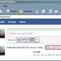 「My Home Video」と本文に記載したFacebookのメッセージ（URL は YouTube に偽装） 